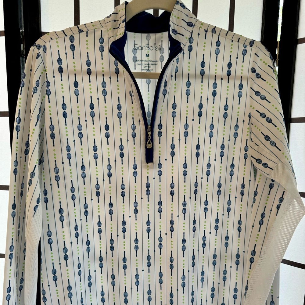 San Soleil UPF Long-Sleeved Golf and Tennis shirt